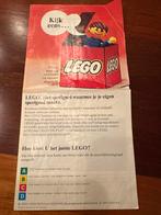 Lego Folder Uitgave 1974 - Zeldzaam!, Ophalen of Verzenden, Gebruikt