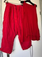 Rundholz zomers broekje M nieuw, Kleding | Dames, Ophalen of Verzenden, Driekwart, Rood, Nieuw