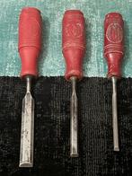 Vintage A.E Berg Beitels 3/Stuks Afmetingen 15-10-5 mm, Ophalen of Verzenden