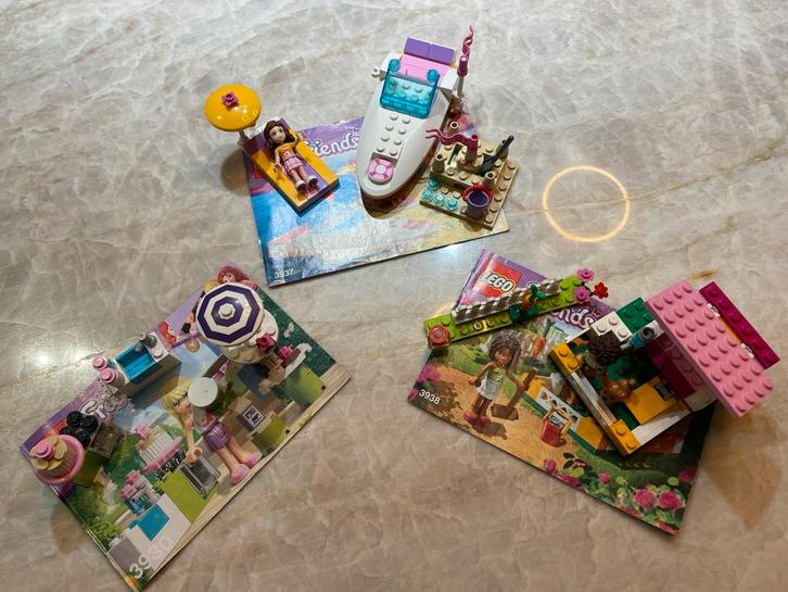 Lego Friends sets 3930, 3937 & 3938, Kinderen en Baby's, Speelgoed | Duplo en Lego, Gebruikt, Lego, Complete set, Ophalen of Verzenden