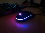 Logitech G203 Gaming Muis | Zwart RGB, Computers en Software, Muizen, Muis, Gaming muis, Ophalen of Verzenden, Logitech g series