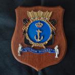 Wapenschildje Oud Marine Officieren, Verzamelen, Militaria | Algemeen, Verzenden, Marine, Nederland, Embleem of Badge