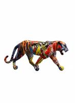 Kleurrijk Panter Beeld – Pop-Art / Graffiti Stijl – 34 cm, Verzamelen, Beelden en Beeldjes, Ophalen of Verzenden, Nieuw, Dier