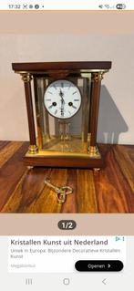 Mooie glas pendule met kwik slinger, Antiek en Kunst, Antiek | Klokken, Ophalen of Verzenden