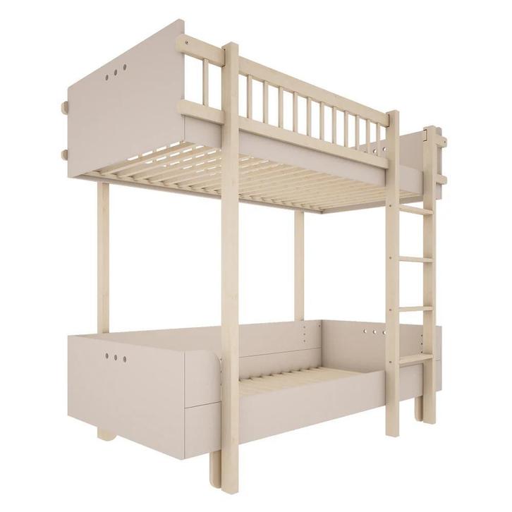 Stapelbed Basic 90x200 Cashmere - 3 Jaar Oud, Kinderen en Baby's, Kinderkamer | Stapelbedden en Hoogslapers, Gebruikt, Stapelbed