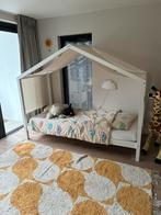Bed huisje wit, Ophalen, 85 tot 100 cm, Zo goed als nieuw, Matras