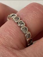 Klassieke memorie ring hartjes stenen zilver, Sieraden, Tassen en Uiterlijk, Antieke sieraden, Ophalen of Verzenden, Zilver, Ring