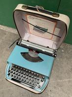 Blauwe Engadine typemachine jaren '60 - vintage retro, Diversen, Typemachines, Gebruikt, Ophalen