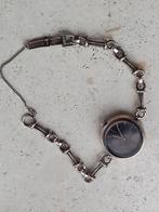 ZILVEREN DAMES PONTIAC HORLOGE BAND EN HORLOGE 925 ZILVER, Ophalen of Verzenden, Zo goed als nieuw, Zilver