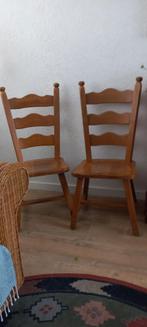 Eikenhouten stoelen - Oisterwijk, Huis en Inrichting, Stoelen, Gebruikt, Bruin, Ophalen of Verzenden, Landelijk