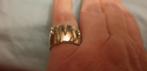 Brede Di Georgio ring met reliëf., Sieraden, Tassen en Uiterlijk, Ringen, Ophalen of Verzenden, 17 tot 18, Dame, Zilver