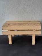 Houten vensterbankje "opstapje",shabby ,oude verflaag, Ophalen of Verzenden