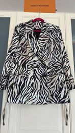 Satin Luipaard Bazer LaDress M zwart wit, Verzenden, Zo goed als nieuw, Zwart