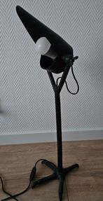 Zwarte lamp met vogelpoot voet - verstelbare kap, Ophalen of Verzenden, Zo goed als nieuw, Minder dan 100 cm, Metaal