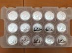15x Zilver Panda 2015 1oz - in capsule, Postzegels en Munten, Ophalen of Verzenden, Zilver