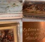 2 oude blikjes: koekje van de Gruyter, Ophalen of Verzenden, Gebruikt, Overige