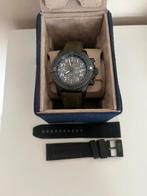 Breitling avenger garantie 25/05/28 met doos en papieren., Ophalen, Overige materialen, Leer, Breitling