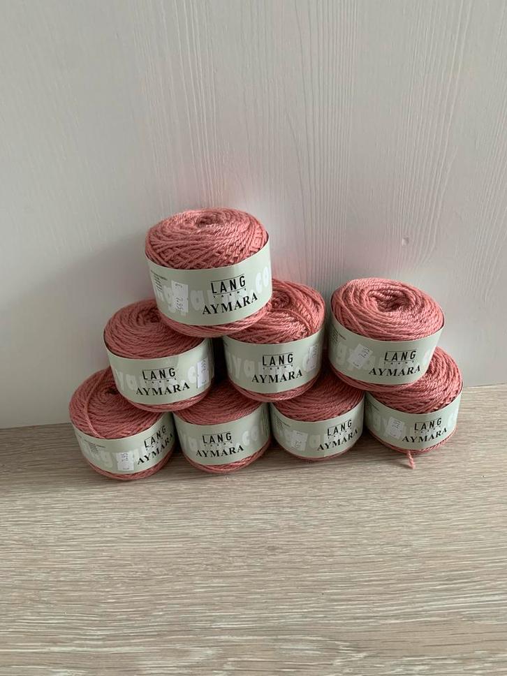 8 bollen Lang Yarns Aymara Wol, Hobby en Vrije tijd, Breien en Haken, Nieuw, Breien of Haken, Wol of Garen, Ophalen of Verzenden