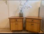 Vintage set nachtkastjes, Huis en Inrichting, Slaapkamer | Nachtkastjes, Ophalen of Verzenden, Zo goed als nieuw, Minder dan 45 cm