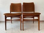Prachtige vintage teak houten stoelen jaren 60, Hout, Vintage jaren 60, Twee, Bruin