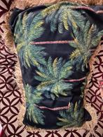 Sierkussen met palmboom motief, Zwart, Ophalen of Verzenden, Zo goed als nieuw, Onbekend