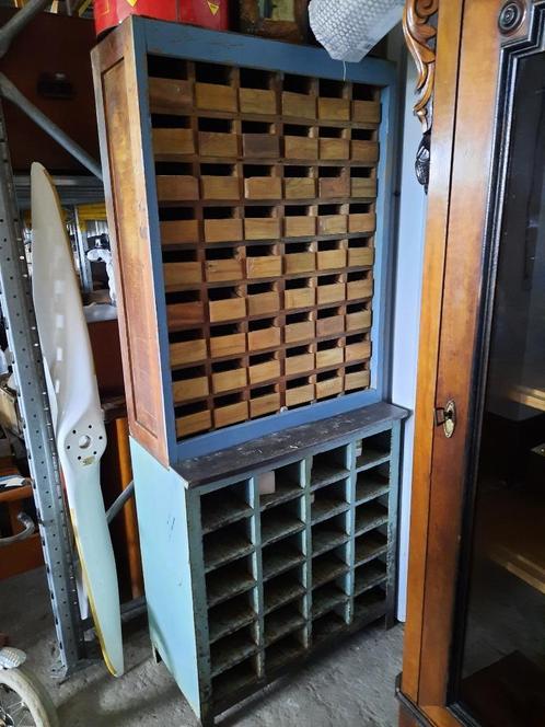 Toffe industriële ladekast / vakkenkast uit USSR, Huis en Inrichting, Kasten | Wandmeubels, Gebruikt, 150 tot 200 cm, Minder dan 150 cm