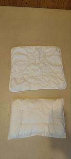 2 peuterbed kussens, Kinderen en Baby's, Kinderkamer | Beddengoed, Ophalen, Gebruikt, Jongetje of Meisje, Wit