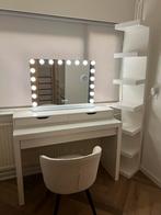 Complete Make-up Tafel met Spiegel en Lades, Ophalen, Gebruikt, Bureau
