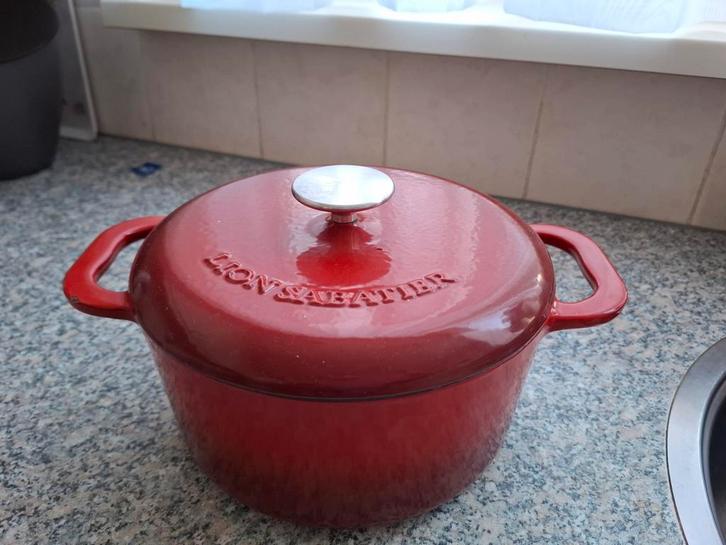 Gietijzeren Braadpan 3 liter - Lion Sabatier, Huis en Inrichting, Keuken | Potten en Pannen, Gebruikt, Koekenpan of Braadpan, Gietijzer
