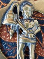 Zeldzaam antiek ridder kleppermannetje uit Engeland 9,8 cm., Antiek en Kunst, Ophalen of Verzenden, Koper