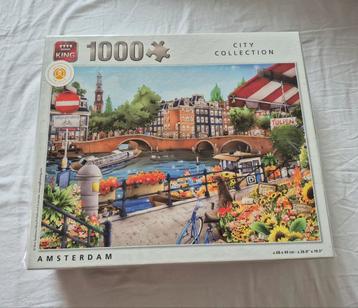 King puzzel city collection Amsterdam 1000 stukjes beschikbaar voor biedingen