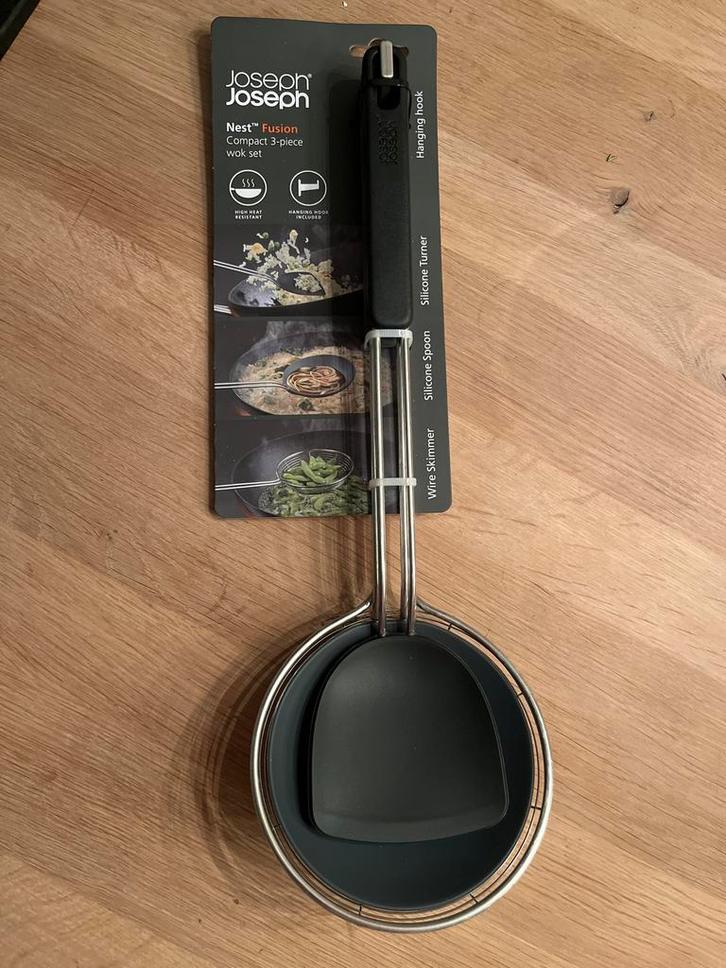 Joseph Joseph Wolder - 3-delig - Zwart, Tuin en Terras, Barbecue-accessoires, Nieuw, Ophalen of Verzenden