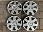 Mazda wieldoppen 15 inch 4 stuks in goede staat., Ophalen, Gebruikt