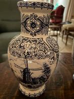 T Delfts Bleau vazenset. Windmolen Motief, Antiek en Kunst, Ophalen