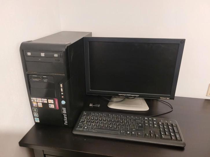 Packard Bell Desktop PC met Monitor en Toetsenbord, Computers en Software, Desktop Pc's, Gebruikt, Onbekend, HDD, Minder dan 4 GB