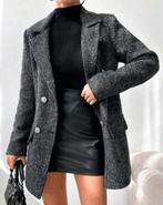 Geweven blazer grijs - maat M - NIEUW, Kleding | Dames, Jasjes, Kostuums en Pakken, Maat 38/40 (M), Nieuw, Ophalen of Verzenden