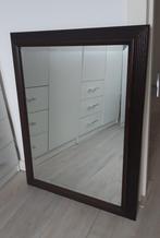 Spiegel met houten lijst, Huis en Inrichting, Woonaccessoires | Spiegels, Ophalen, Zo goed als nieuw, Minder dan 100 cm, Rechthoekig