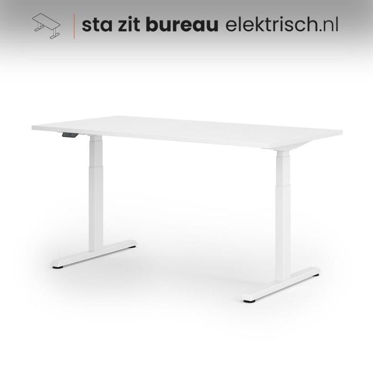 Sta-zit bureau Steelforce Base Pro 160x80 cm! 20% KORTING!!!, Huis en Inrichting, Bureaus, Nieuw, Stabureau, Elektrisch, In hoogte verstelbaar