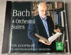 BACH - 4 ORCHESTRAL SUITES - TON KOOPMAN, Cd's en Dvd's, Cd's | Klassiek, Ophalen of Verzenden, Barok, Zo goed als nieuw, Overige typen