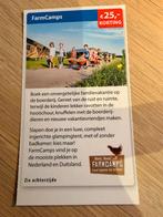 Korting bij FarmCamps, Tickets en Kaartjes, Kortingen en Cadeaubonnen, Kortingsbon