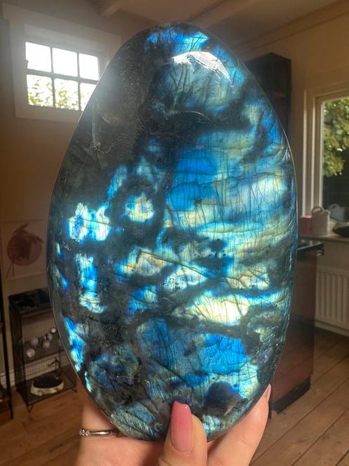 Méga grote labradoriet sculptuur | werkelijk uniek!Fullflash, Verzamelen, Mineralen en Fossielen, Mineraal, Ophalen of Verzenden