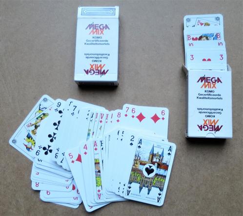 Set (4) Speelkaarten Mega Mix 2 pakjes, Verzamelen, Speelkaarten, Jokers en Kwartetten, Nieuw, Speelkaart(en), Ophalen