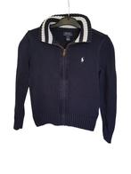 Mooie blauwe gebreide polo RALPH LAUREN trui maat S/8/128., Kinderen en Baby's, Kinderkleding | Maat 128, Jongen, Trui of Vest