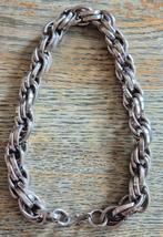 Zware gevlochten stalen ketting., Ophalen of Verzenden, Zo goed als nieuw, Zilver, Overige materialen