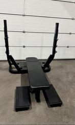 Technogym Pure Strenght Vlakke Bench Press, Sport en Fitness, Ophalen, Gebruikt, Fitnessbank