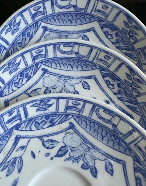 Gien Oiseau Bleu - 6 Schotels - Antiek Serviesgoed, Antiek en Kunst, Antiek | Servies los, Verzenden
