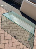 Glazen salon tafel, Ophalen, 100 tot 150 cm, 50 tot 100 cm, Zo goed als nieuw