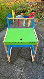 Houten kinder werkbank met gereedschap, Ophalen of Verzenden, Gebruikt
