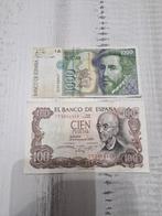 Spanje 100 & 1000 Pesetas 1970 & 1992, Postzegels en Munten, Bankbiljetten | Europa | Niet-Eurobiljetten, Ophalen of Verzenden
