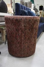 Luxe ronde stoel - one seater - boudoir - poef velvet, Huis en Inrichting, Fauteuils, Ophalen, Nieuw, Stof, 50 tot 75 cm